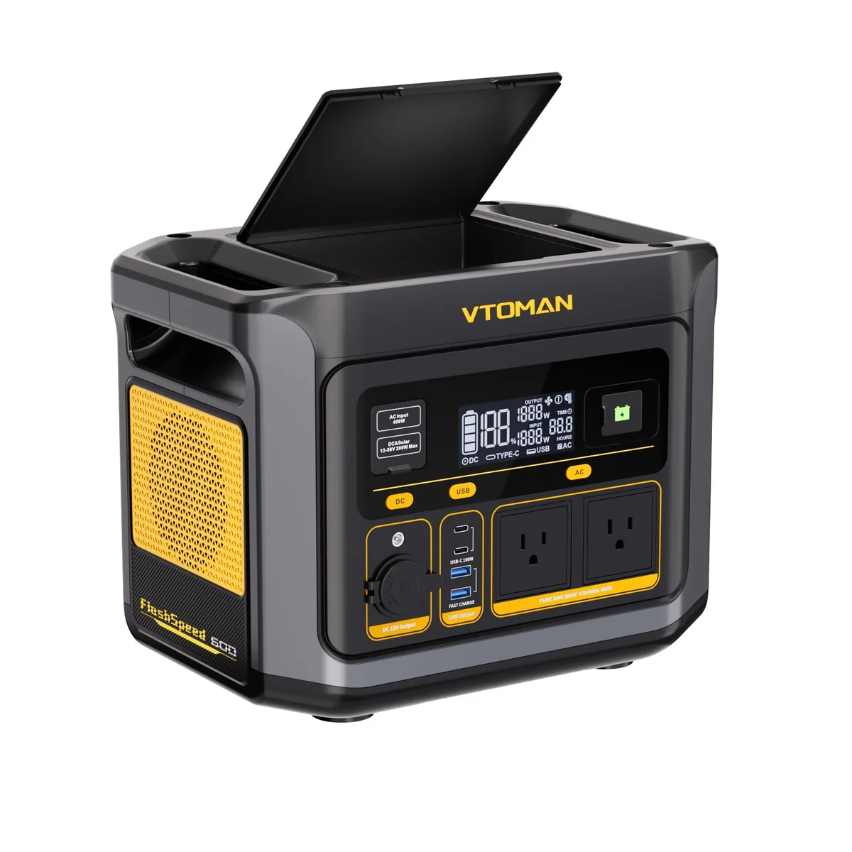 VTOMAN FlashSpeed 600 portable power station
